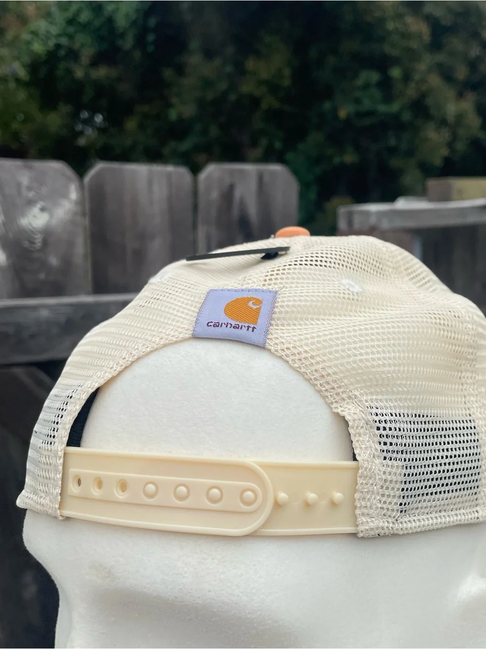 Carhartt Canvas Workwear Patch Trucker Hat Peach AH5212-M 105212-DYO One